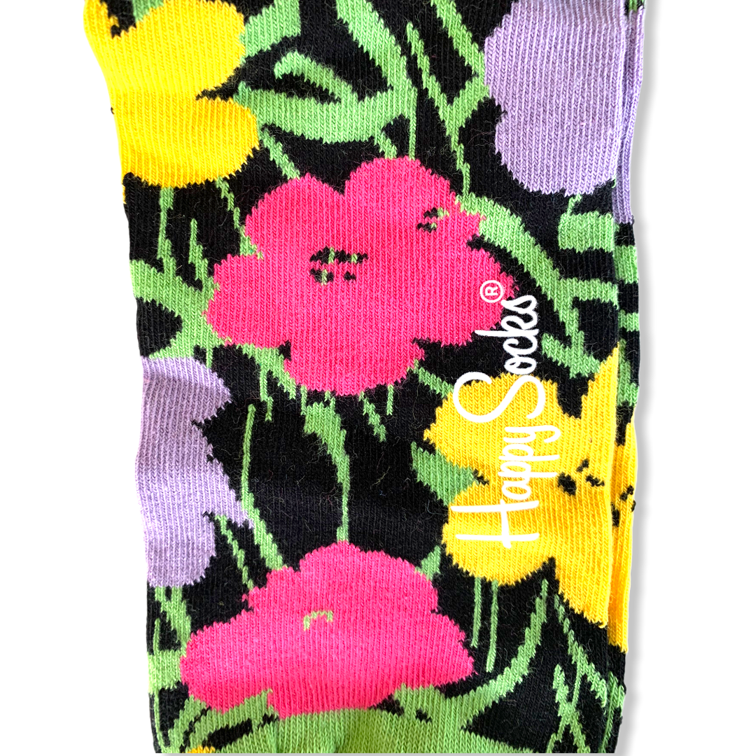 Happy Socks Andy Warhol Flower Blumen Socken Gr. 41-46 Herren NEU 1 - 6  Paare