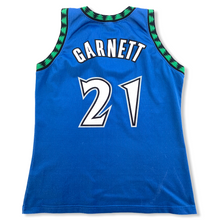 Laden Sie das Bild in den Galerie-Viewer, Champion vintage Basketball Trikot Minnesota Timberwolves Garnett #21 Gr. M
